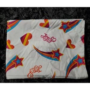 Jojo Siwa Youth Teen Colorful Twin Size Flat Sheet 65"x 95" Stars Rainbow